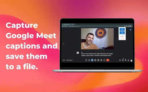 Download Google Meet Captions Capture – Simpan Transkrip Gratis - Screenshot 1