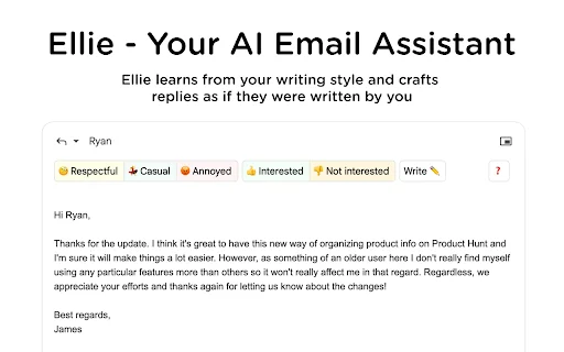 Download Ellie AI Email Assistant – Balas Email Otomatis Cerdas - Screenshot 1