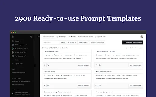 Download Promptmatic: Superpower ChatGPT – Kelola Prompt Terbaik - Screenshot 1