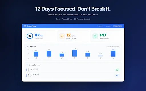 Download Focus Mode Pro Terbaru – Blokir Situs & Produktivitas - Screenshot 3