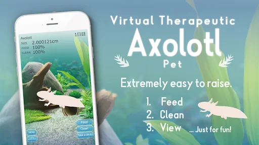 Download Axolotl Pet Terbaru – Game Peliharaan Virtual Lucu - Screenshot 3