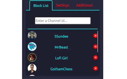 Blokir Channel Youtube: Sembunyikan Konten Gangguan – Unduh Gratis - Screenshot 4