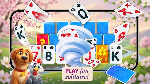 Download Solitaire TriPeaks: Farm Day Terbaru – Game Kartu Seru - Screenshot 1