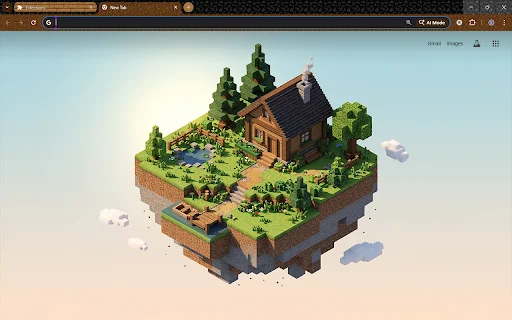 Download Tema Chrome Minecraft – Tampilan Piksel Keren Gratis - Screenshot 1