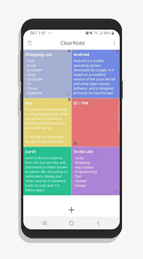 Download ClearNote Notepad Terbaru – Aplikasi Catatan Berwarna - Screenshot 1