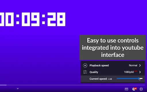 Custom Youtube Playback Speed – Atur Kecepatan Video YouTube - Screenshot 1