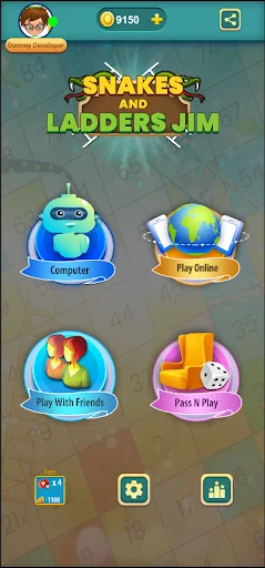 Download Snakes and Ladders Jim Game Terbaru – Multiplayer Seru - Screenshot 1