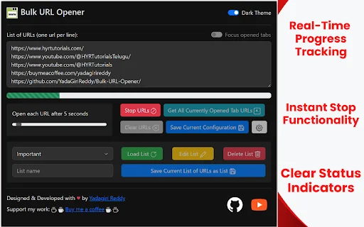 Bulk URL Opener: Buka Banyak Tab Sekaligus dengan Cepat - Screenshot 4