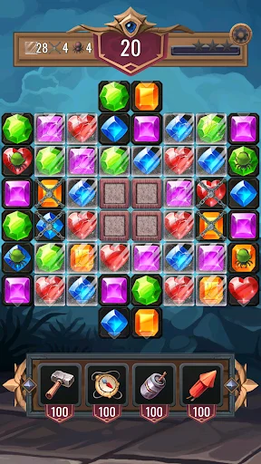 Download Diamond Dungeon Match 3 Terbaru – Game Puzzle Seru - Screenshot 1