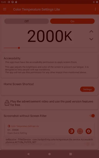 Download Color Temperature setting Lite – Atur Warna Layar Nyaman - Screenshot 7