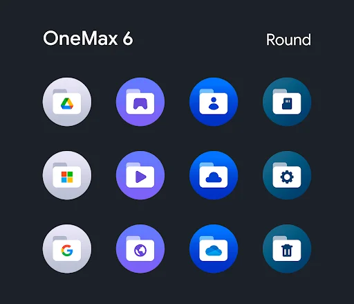 Download OneMax 6 Icon Pack Terbaru – Ikon Bulat Estetik Gratis - Screenshot 14