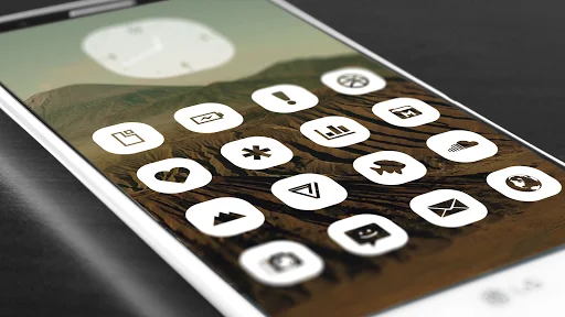 Download Pasty – White Icon Pack Terbaru – Ikon Minimalis Gratis - Screenshot 18