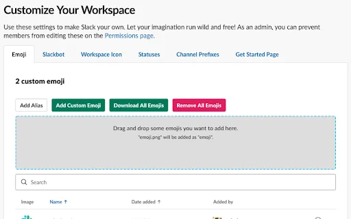Slack Custom Emoji Manager: Kelola Emoji Slack Anda Secara Massal - Screenshot 1