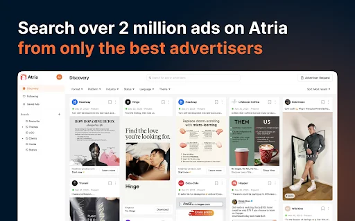 Atria Chrome: Simpan Iklan Facebook & TikTok Sekali Klik - Screenshot 3