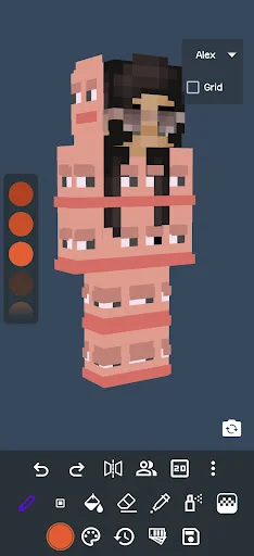 3D Skin Editor for Minecraft – Buat Skin Keren Sekarang - Screenshot 1