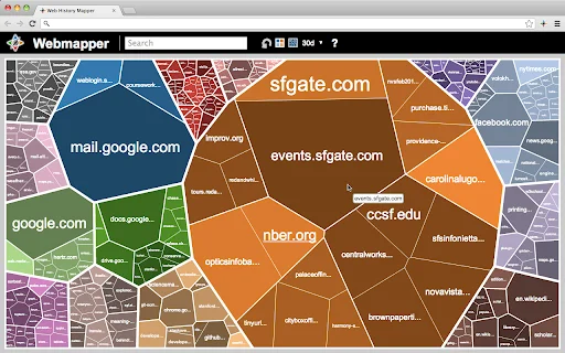 Download Webmapper Terbaru – Visualisasikan Riwayat Browsing Anda - Screenshot 3