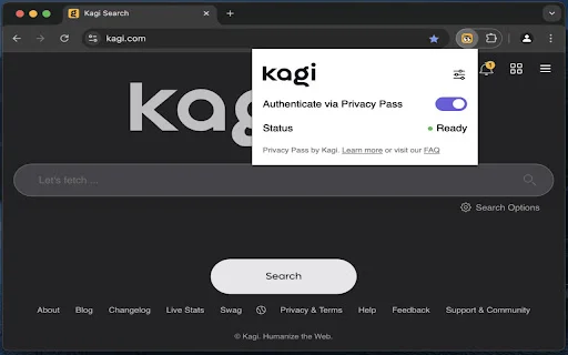 Download Kagi Privacy Pass Terbaru – Privasi Pencarian Aman - Screenshot 1