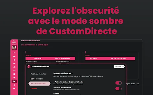 Download CustomDirecte Terbaru – Personalisasi EcoleDirecte - Screenshot 5