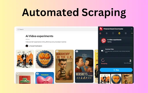 Pinterest Board Bulk Downloader: Unduh Pins & Video Pinterest - Screenshot 2