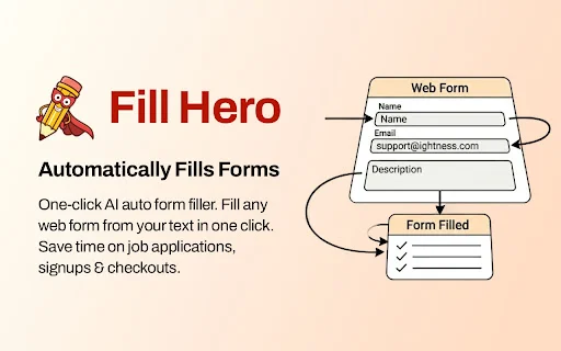 Auto Form Filler Chrome: Isi Formulir Web Otomatis & Cepat - Screenshot 1