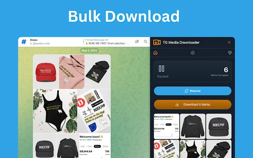 TG Media Downloader: Unduh Video & Foto Telegram Tercepat - Screenshot 2