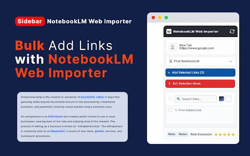 Download Notebooklm Web Importer Terbaru – Simpan Link & YT Mudah - Screenshot 2