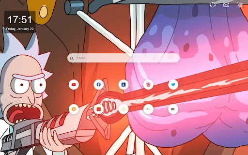 Download Rick and Morty NewTab Terbaru – Tema Keren Gratis - Screenshot 4