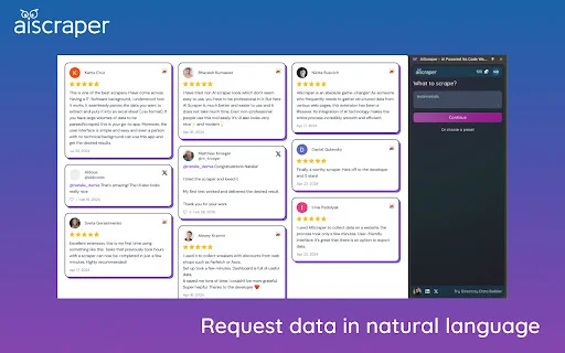 AIScraper: Alat Web Scraping AI No-Code Terbaik & Cepat - Screenshot 2