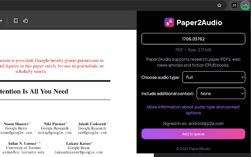 Download Paper2Audio Terbaru – Ubah Dokumen Jadi Audio Gratis - Screenshot 1