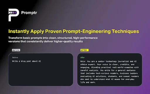 Download Promptr Terbaru – Optimalkan Prompt AI Anda Gratis - Screenshot 2