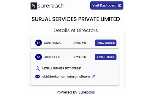 Download Surereach Terbaru – Cari Email & Nomor HP Gratis - Screenshot 3