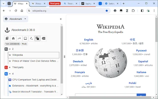 Abookmark: Pengelola Bookmark & Tab Chrome Terbaik – Unduh Gratis - Screenshot 3