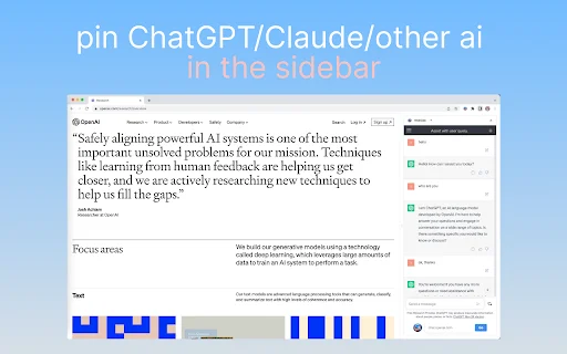 Sidebar Tabs: Buka ChatGPT & Notion di Panel Samping Chrome - Screenshot 1