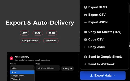 Web Data Scraper: Ekstrak Data Website ke Excel & CSV Mudah - Screenshot 4