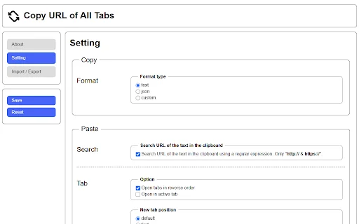 Copy URL of All Tabs Terbaru – Salin & Buka Semua Tab Sekaligus - Screenshot 2