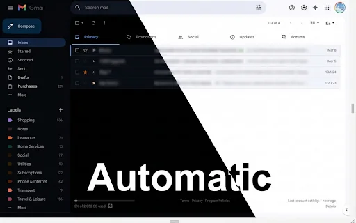 Gmail Auto Dark Mode – Ubah Tema Gmail Otomatis ke Dark Mode - Screenshot 1