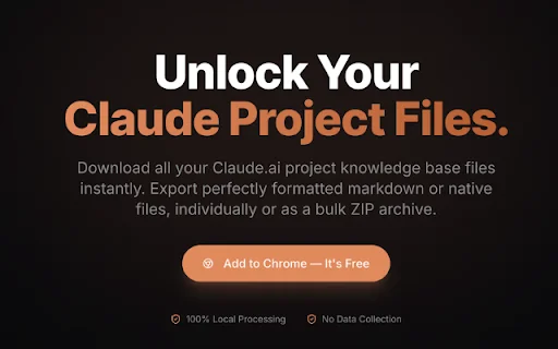 Download Claude Project Downloader – Ekspor File Proyek Gratis - Screenshot 2