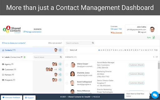 Download Shared Contacts for Gmail® Terbaru – Kelola Kontak Mudah - Screenshot 1