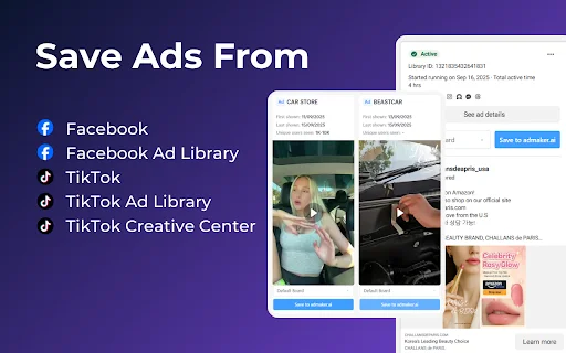 Ads Library Downloader & Adspy – Simpan Iklan FB & TikTok - Screenshot 2