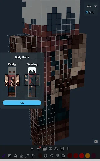 3D Skin Editor for Minecraft – Buat Skin Keren Sekarang - Screenshot 20