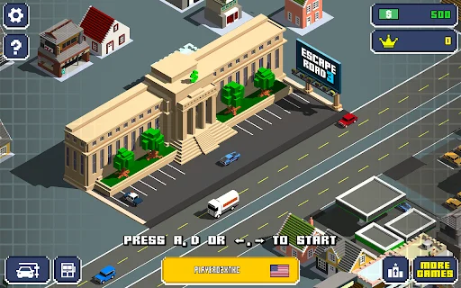 Mainkan Escape Road 3 – Game Kejar-kejaran Mobil Seru di Browser - Screenshot 2