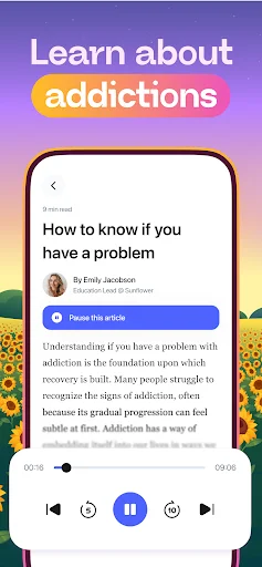 Download Sober Day Counter – Sunflower Terbaru – Berhenti Kecanduan - Screenshot 5