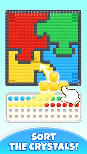 Download Crystal Sort: Art Collection Terbaru – Game Puzzle Santai - Screenshot 1