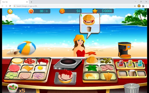 Unduh Beach Restaurant Game Terbaru – Simulasi Memasak Seru - Screenshot 1