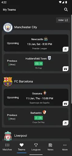 Download Jdwal – Soccer Simply Terbaru – Jadwal Bola Gratis - Screenshot 2