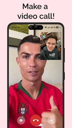 Download Ronaldo Fake Chat & Video Call – Prank Cristiano Ronaldo - Screenshot 3