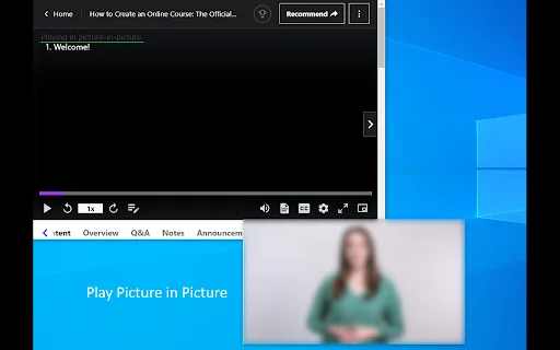 Download Udemy Picture-in-Picture – Fitur PIP Otomatis Terbaik - Screenshot 2