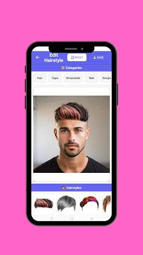 Unduh Man Hairstyle Photo Editor Terbaru – Ubah Gaya Rambut Keren - Screenshot 4