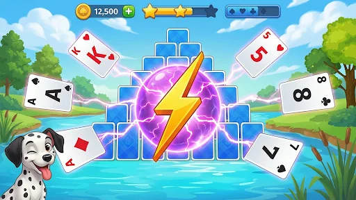 Download Patience Solitaire TriPeaks – Game Kartu Santai Gratis - Screenshot 1