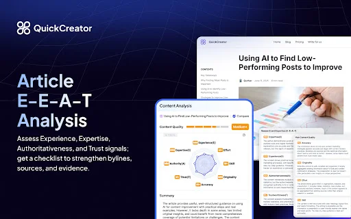 QuickCreator Extension: Asisten SEO All-in-One untuk Tim - Screenshot 1
